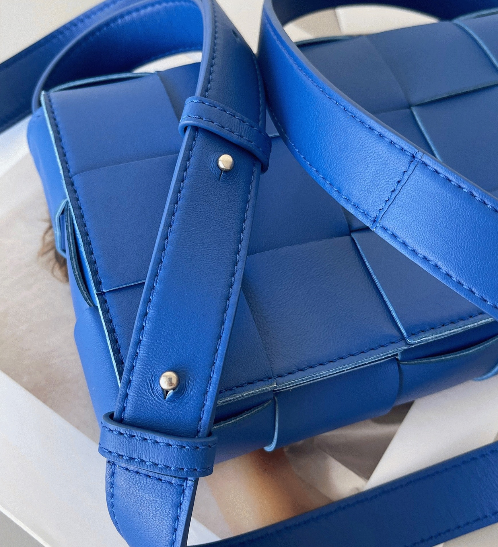 Top Quality Knockoff Bottega Veneta Cassette Bag In Blue