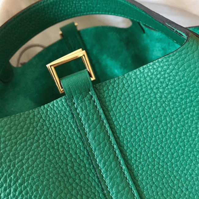 Vert vertigo designer replica Hermes Picotin Lock 22cm handbag