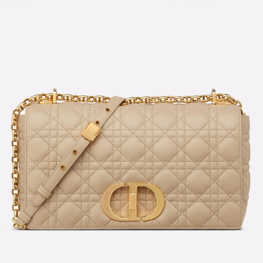 Dior Caro Large Bag Knockoff in Beige