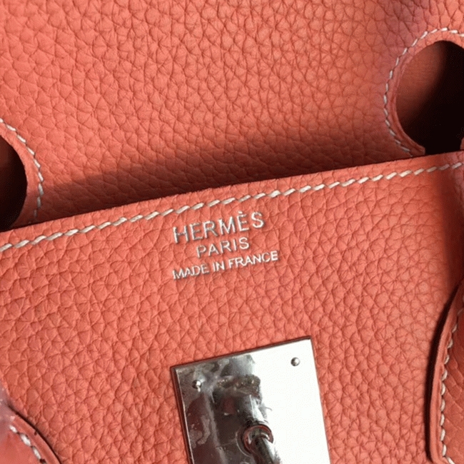 Crevette Shade Fake Designer Hermes Birkin 40cm Purse