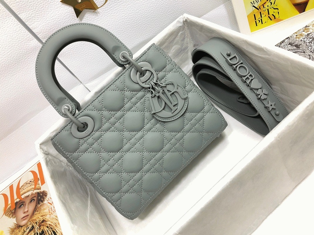 Dior Small Lady Dior My ABCDior Bag Knockoff in Grey