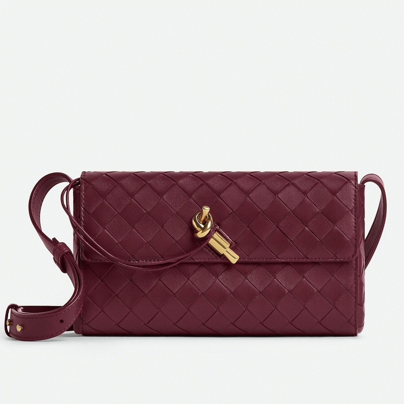 Replica Bottega Veneta Mini Andiamo Cross-Body Bag Barolo