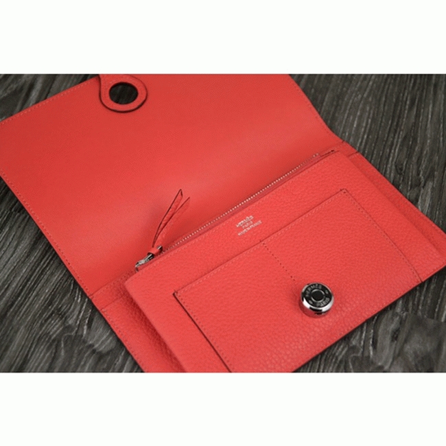 Rose lipstick copy Hermes Dogon combine wallet