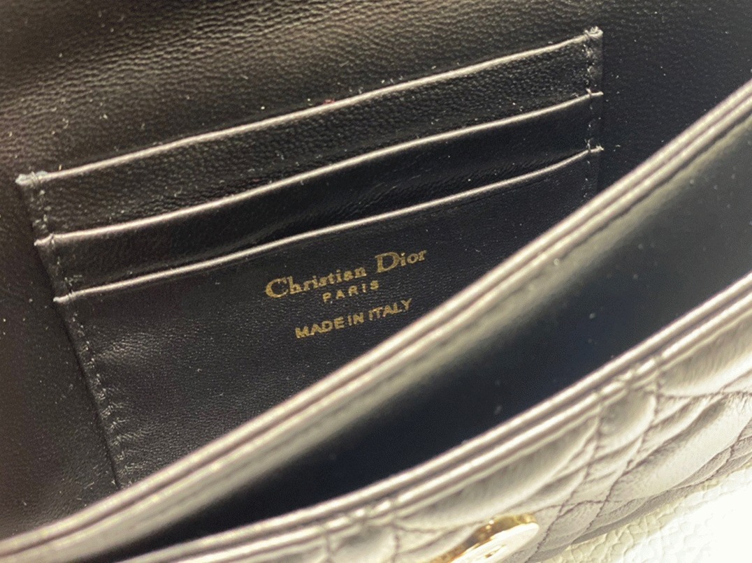 Dior Miss Dior Mini Bag Replica in Black Cannage Lambskin