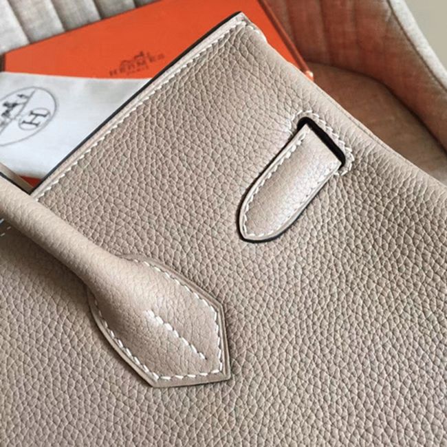 Grey High Quality Fake Hermes Birkin 30cm Purse