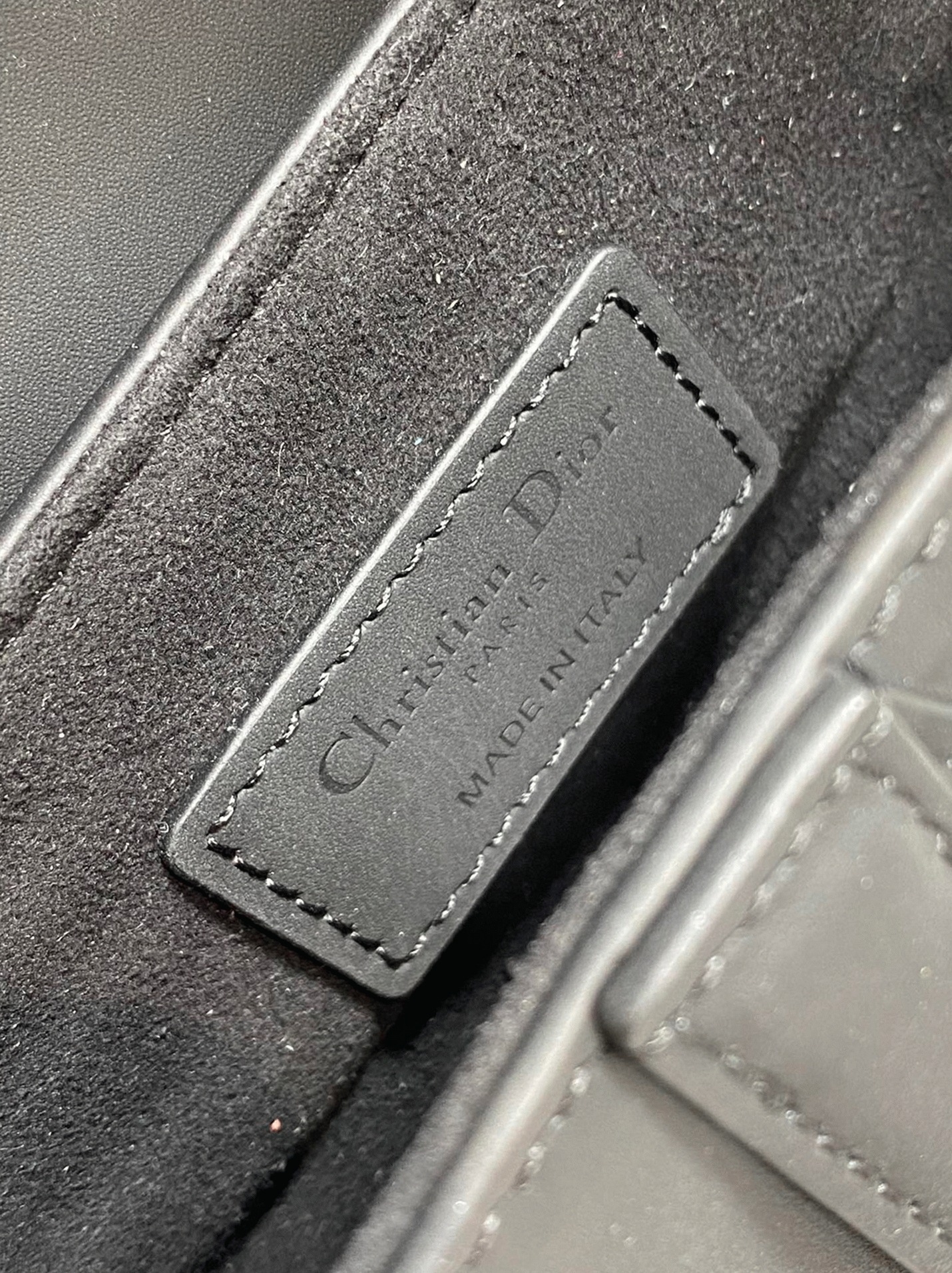Dior Saddle Bag Fake in Gray Grained Calfskin