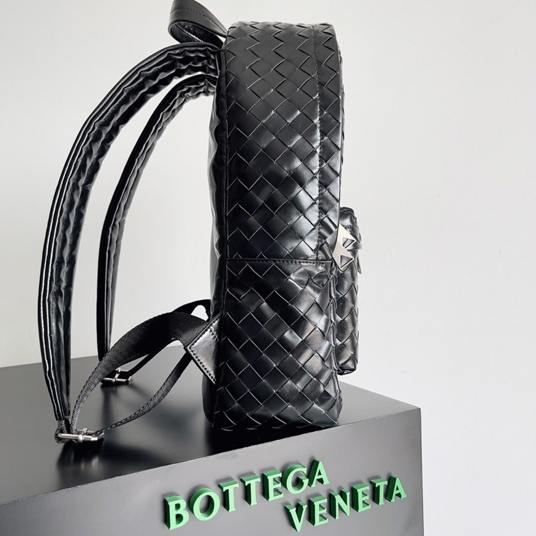 Replica Bottega Veneta Medium Backpack Black