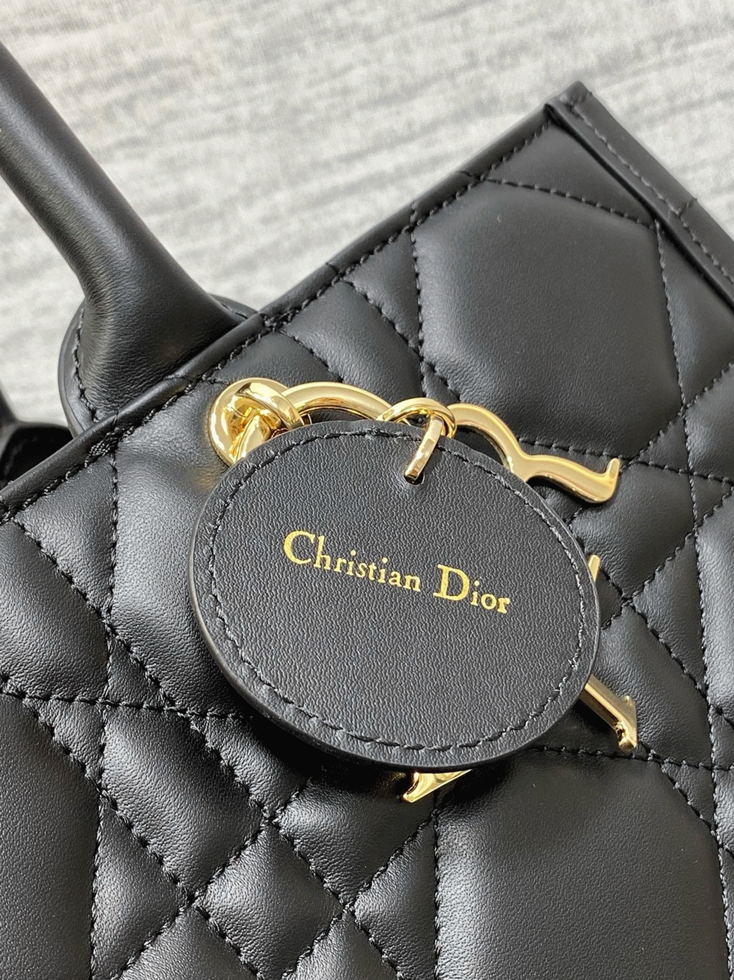 Dior Medium Book Tote Bag Fake with Strap in Black