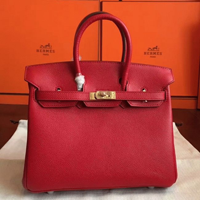 Hermes Birkin 25cm Designer-Inspired Bag in Red
