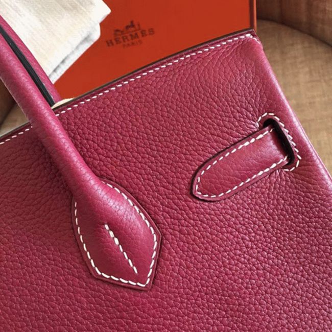 Ruby Color AAA Replica Hermes Birkin 30cm Handbag