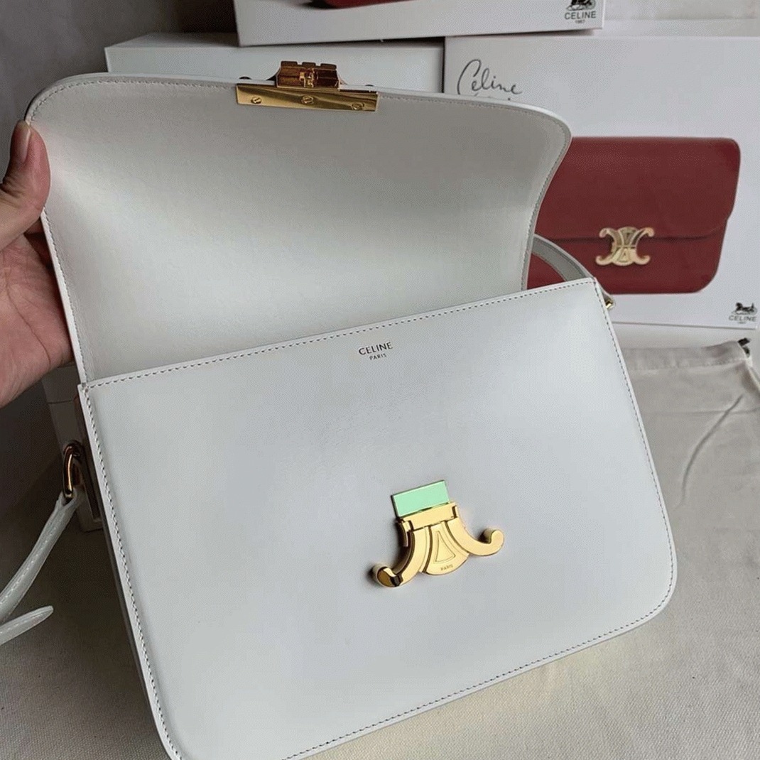 Top Quality Replica Celine Triomphe Large Bag In White