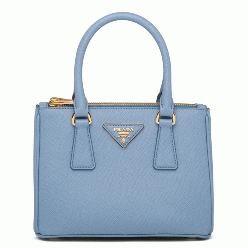 Light Blue Prada Mini Galleria Bag Fake