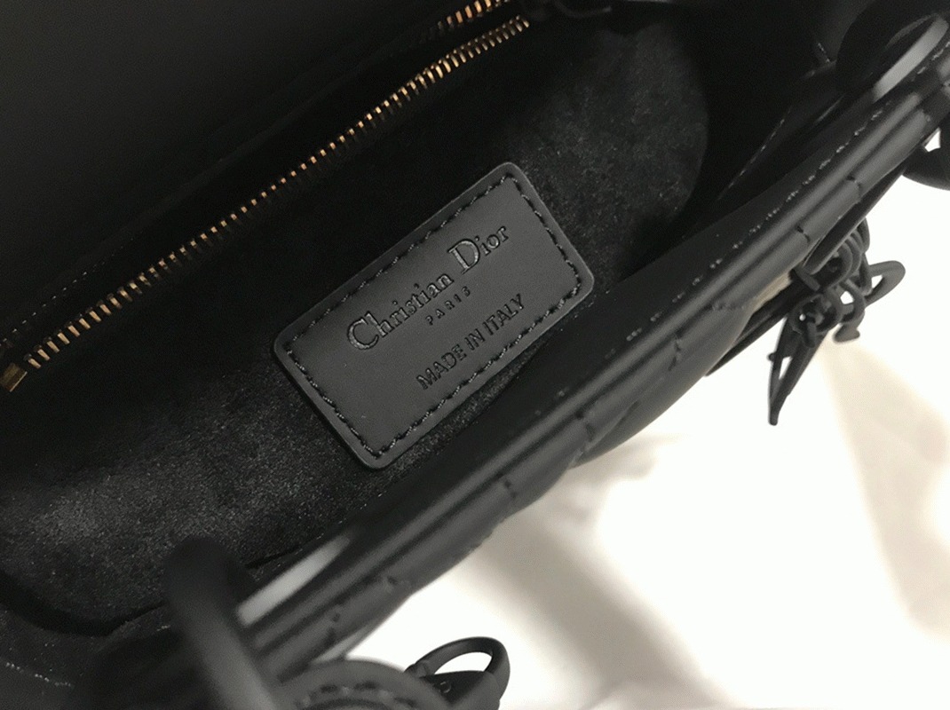 Dior Lady Dior Mini Chain Bag Replica in Black