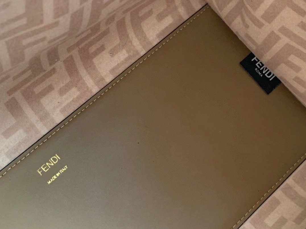 Top Quality Fake Fendi Sunshine Medium Tote Bag In Brown Flannel