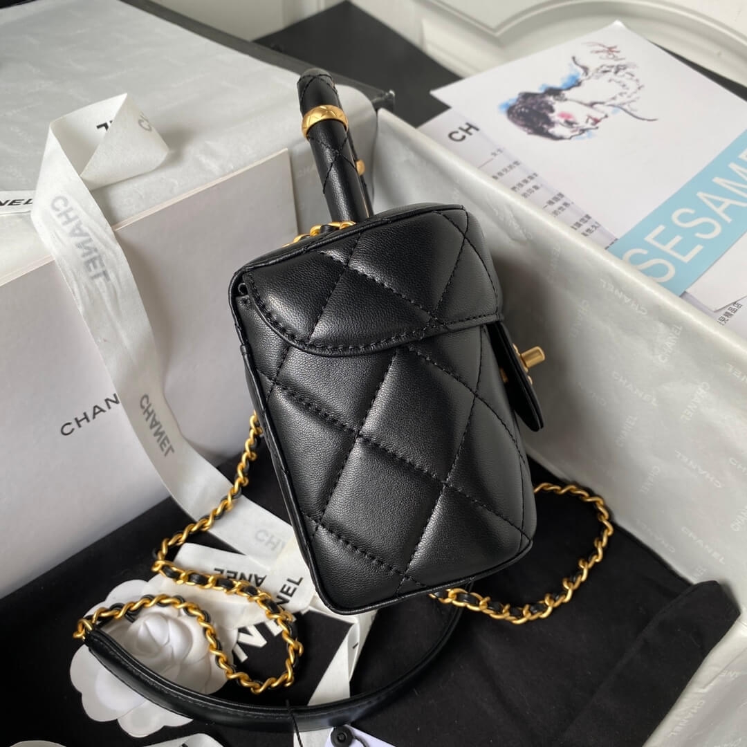 Chanel 23S handle cosmetic bag(high-end grade)