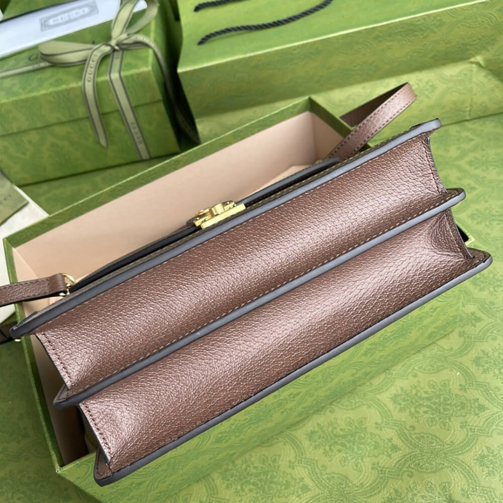 GUCCI BAMBOO 1947 JUMBO GG SMALL TOP HANDLE BAG