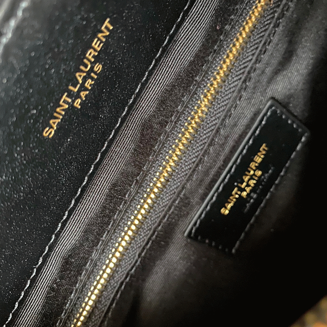 Replica Saint Laurent LouLou Medium Chain Bag Black