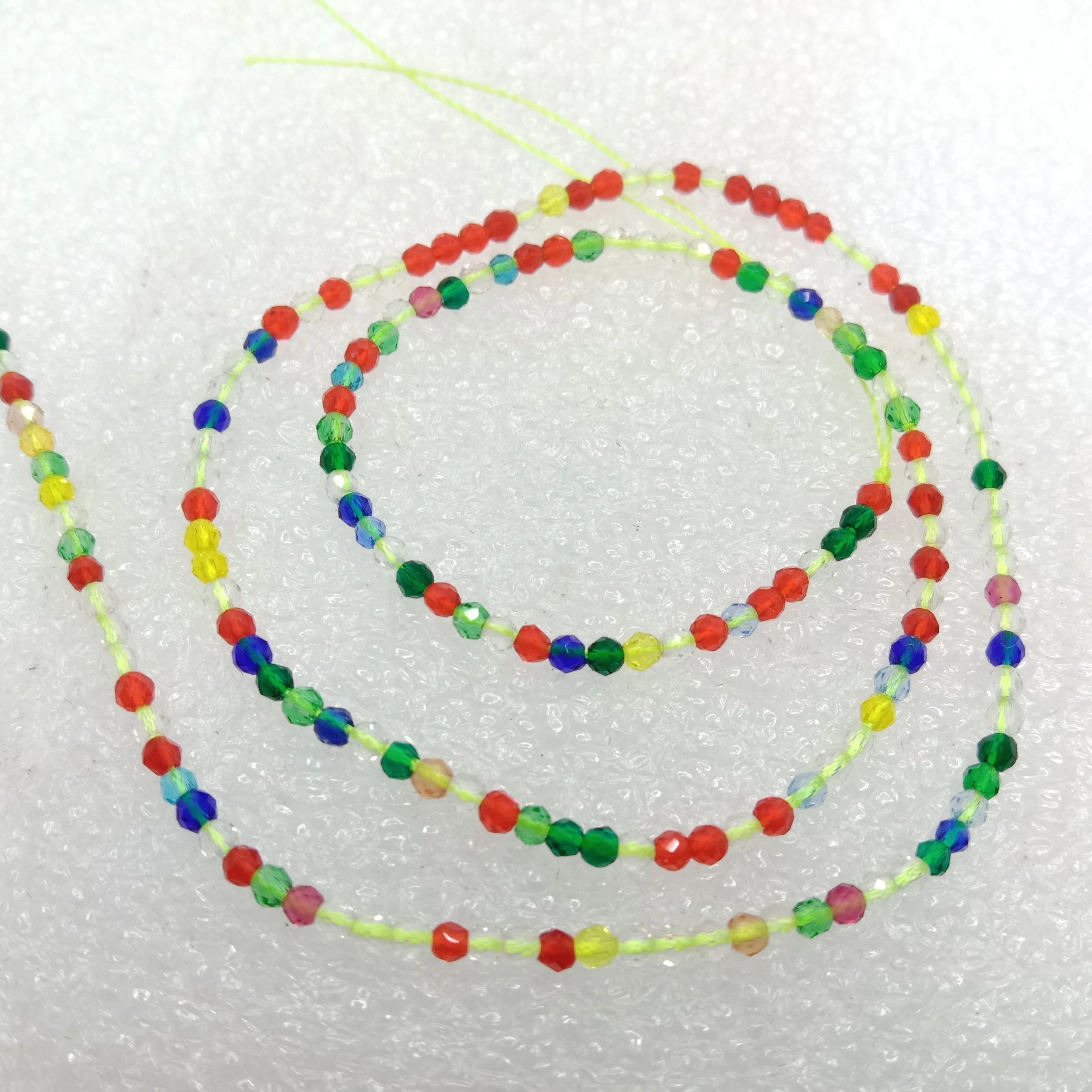 high quality multi colour shade hydro beads 2mm 1 string