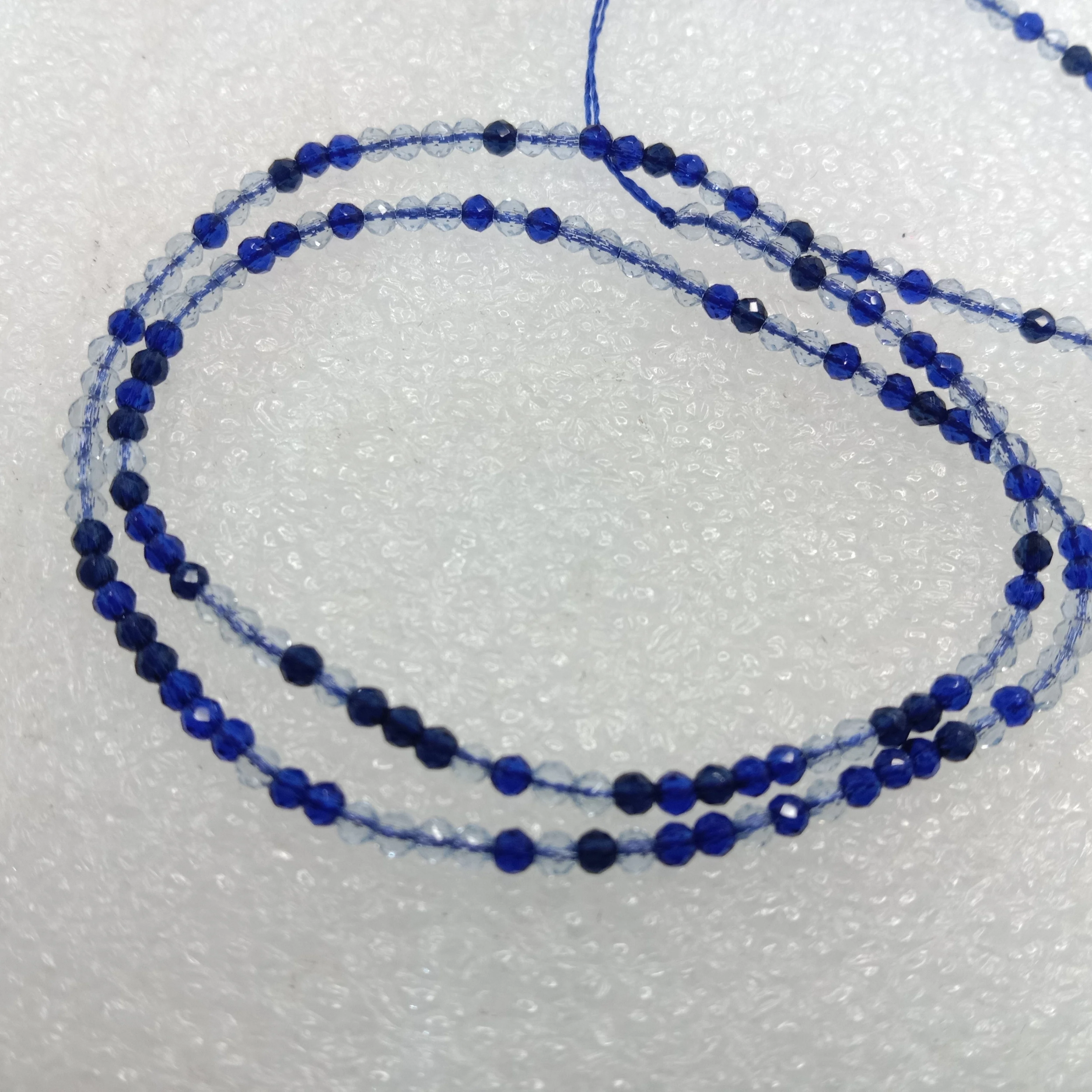 high quality dark blue shade hydro beads 2mm 1 string
