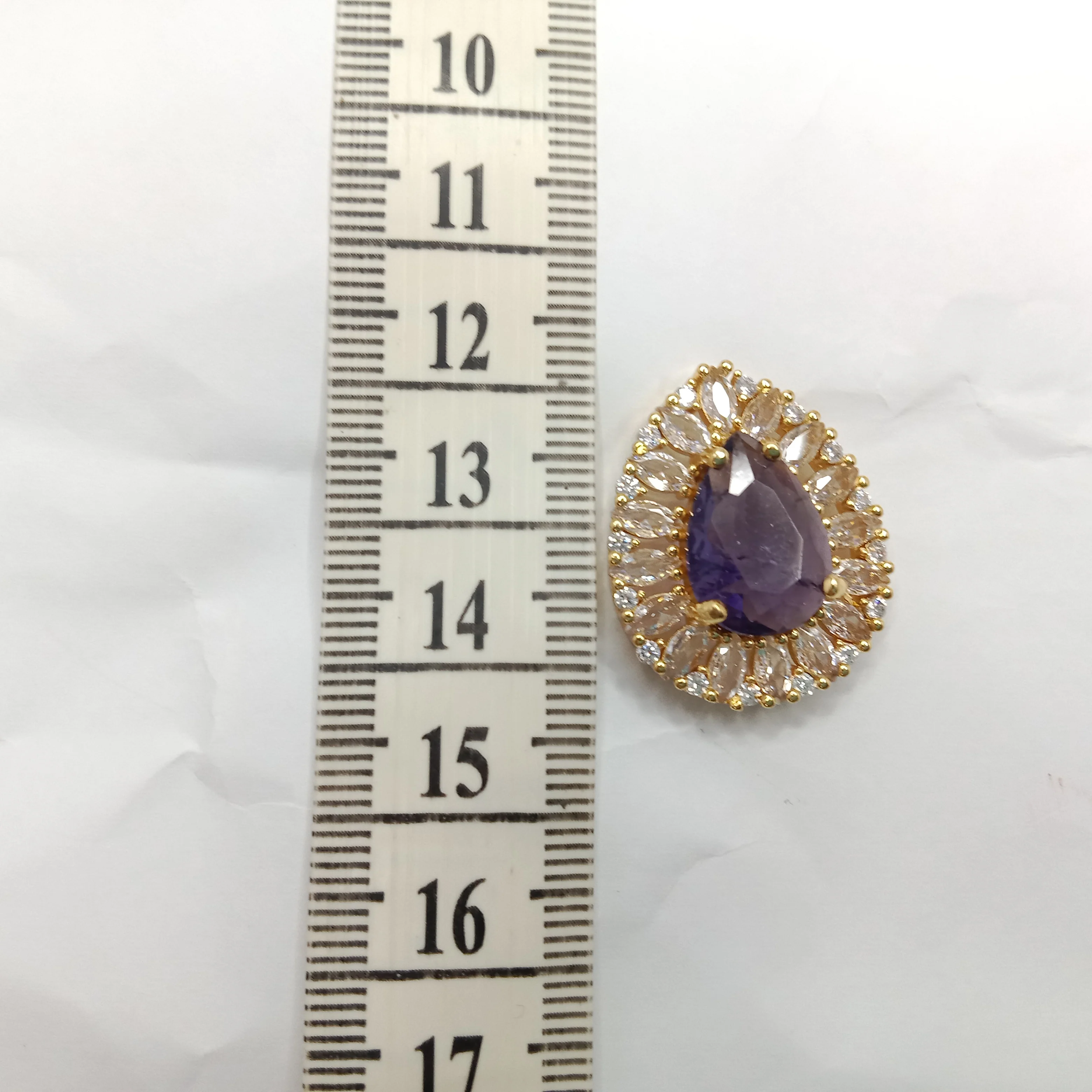 High quality purple crack stone colour AD connectors 26mm (1 inches) (2pcs)