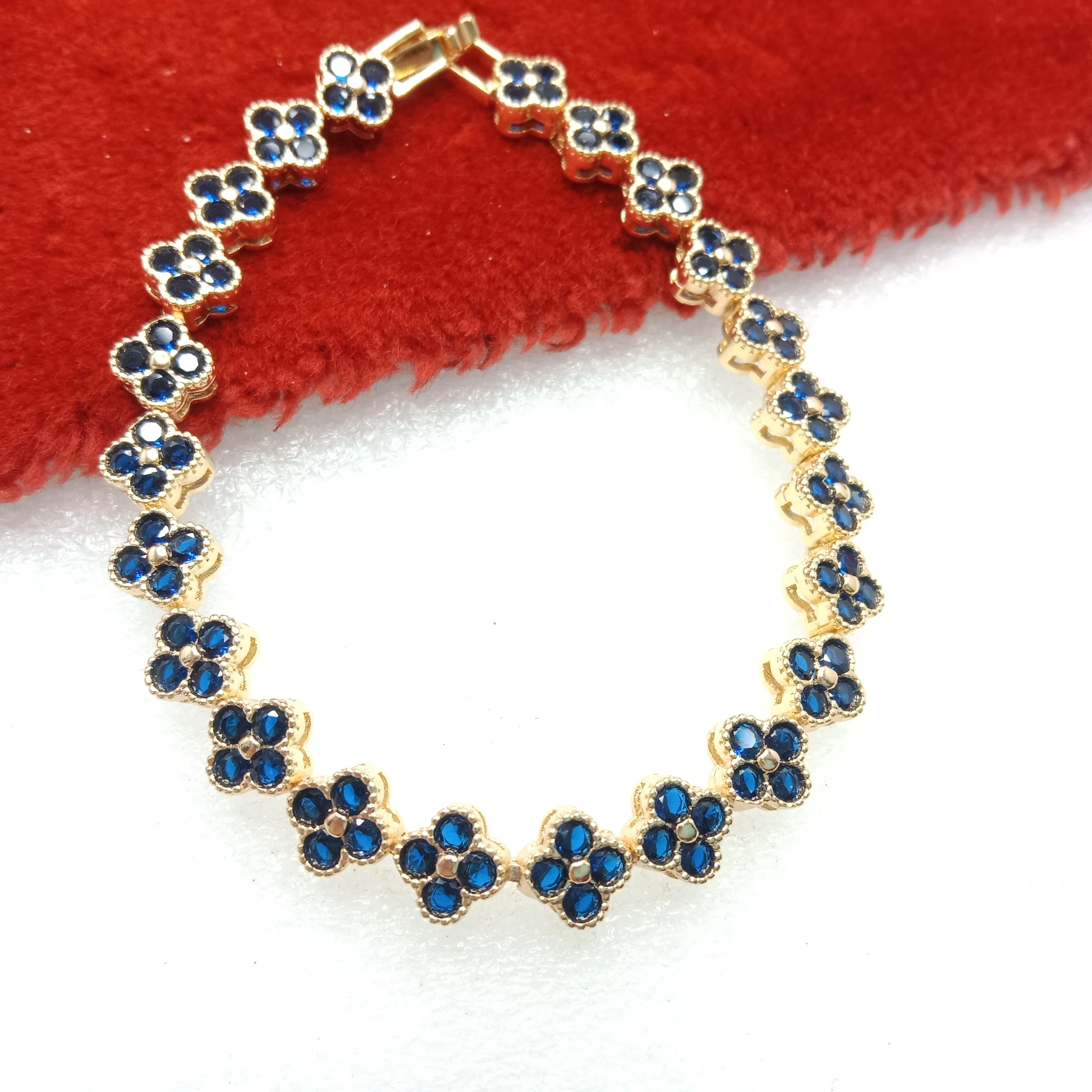 Dark blue stone (1pcs) high quality AD bracelet (6 inches)