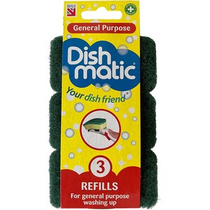 Pack of 3 Dishmatic General Purpose Refills by Dishmatic
