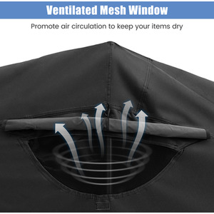 Motorcycle Tent Waterproof Motorbike Cover - Black by Costway