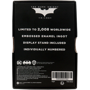The Dark Knight Trilogy Limited Edition Joker Calling Card Ingot - Multi by DC Comics