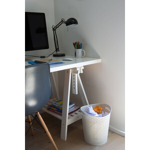 Curver My Style Round Paper Bin Vintage White - Cream by Curver