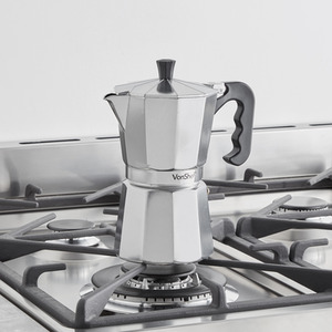 Aluminium Stovetop Espresso Maker - Silver / 300ml by VonShef