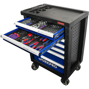 Workpro Roller Cabinet and 193 Piece Tool Set by Workpro