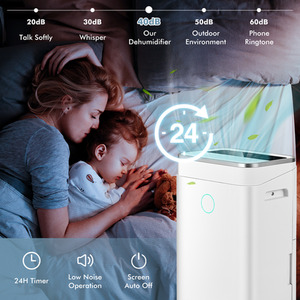 24H Timer Home Dehumidifier-White - White by Costway