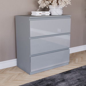 Vida Designs Glinton 3 Piece FSC Bedroom Set - Grey by Vida Designs