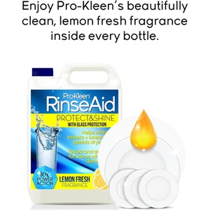 Rinse Aid - Lemon Fresh - Protect and Shine With Added Glass Protection - Blue / 20.5l by Pro-Kleen