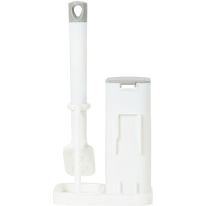Sponge Soap Dispensing Dish Brush Set - White