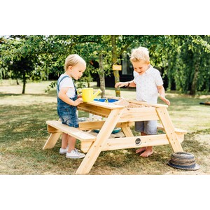 Wooden Sand & Water Picnic Table - Brown by Plum