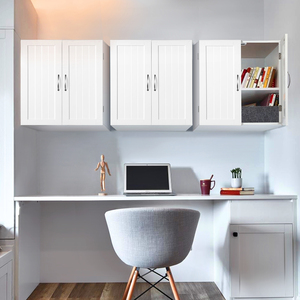 Wall Mount Cabinet Storage Organizer - White by Yaheetech