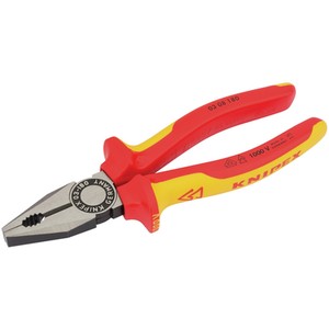 Knipex VDE Combination Pliers - Red/Yellow / 24cm by Knipex