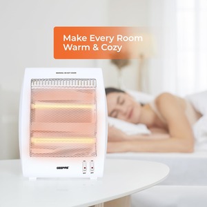 Portable Upright Electric Heater - White
