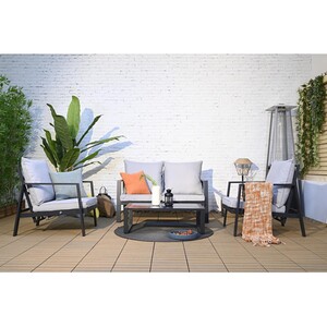 Capri Lounge Set - Black & White