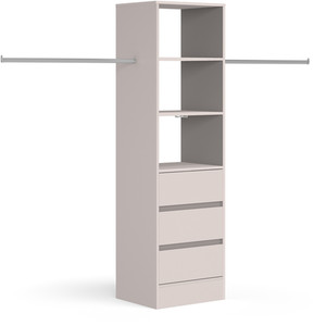 Spacepro 600mm Tower Unit with 3 Drawers - Cashmere by Spacepro