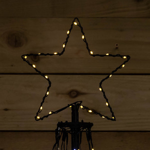 Christmas Pyramid Tree with 580 White and Warm White LEDs - White by Samuel Alexander