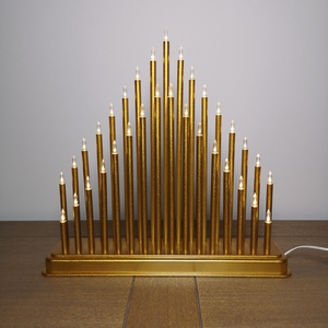 Premier 33 LED Christmas Candle bridge - Gold by Samuel Alexander