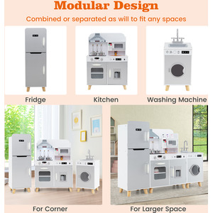 3 in 1 Kitchen Toy Kids Kitchen Playset by Costway