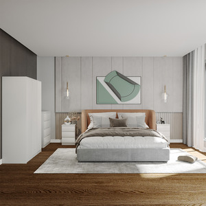 Malvern 3 Door Wardrobe Bedroom Set - White by Seconique