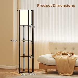 Modern Floor Lamp - Black by Costway