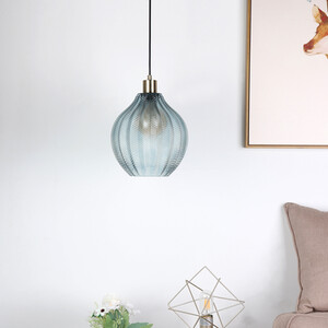 Milo Glass Pendant - Blue