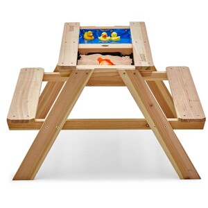 Wooden Sand & Water Picnic Table - Brown by Plum