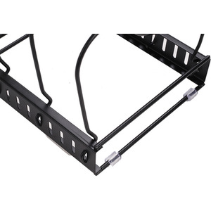 Expandable Cookware Rack Adjustable Pan Organizer - Black by Livingandhome