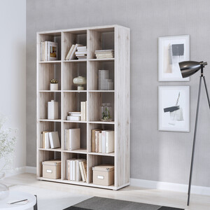 Mauro 3x5 Shelving Unit - Sand Oak by Furniture To Go